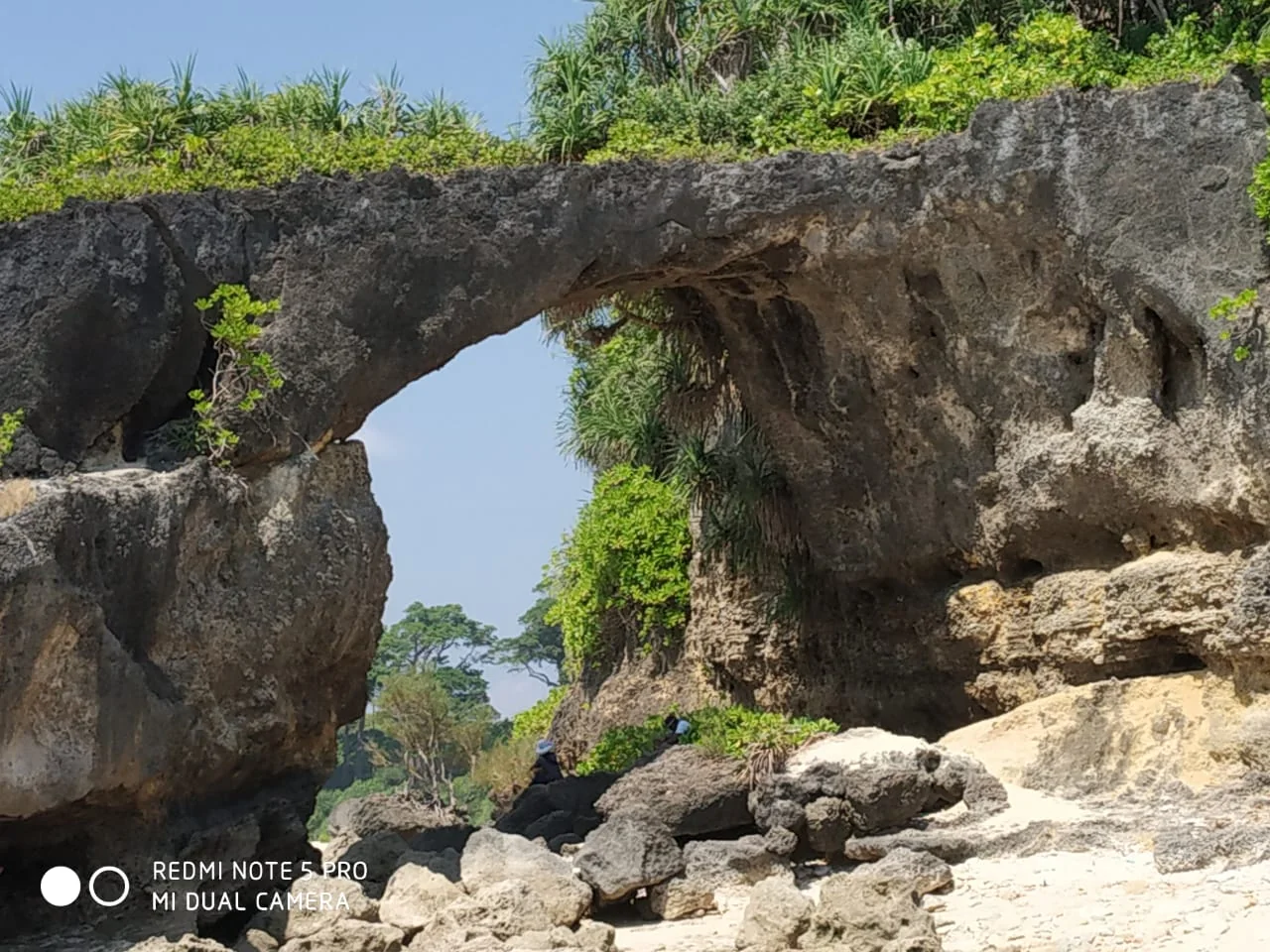 Natural Bridge on Shaheed Dweep
