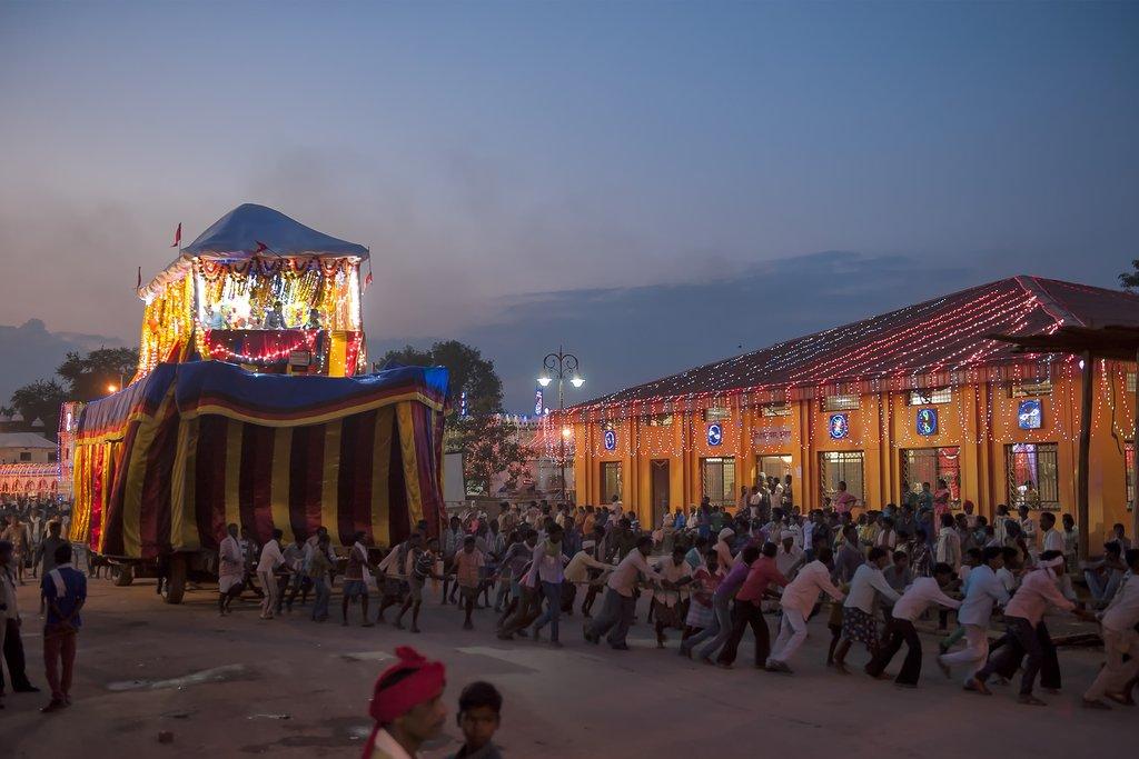 Bastar Dussehra procession in Jagdalpur