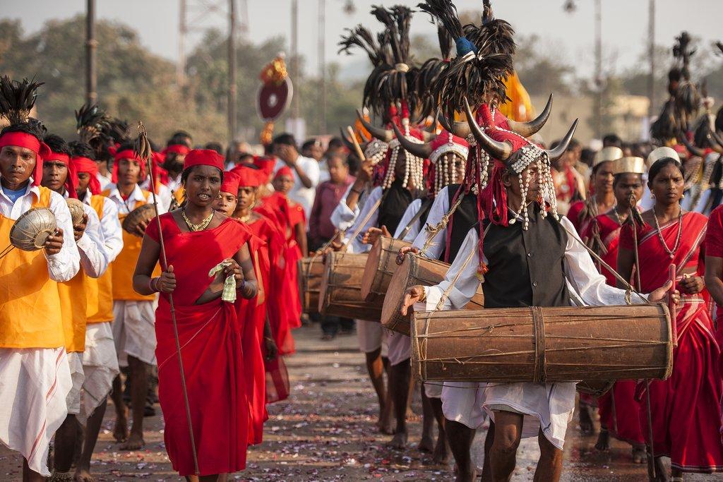 Bastar Dussehra gathering in Jagdalpur