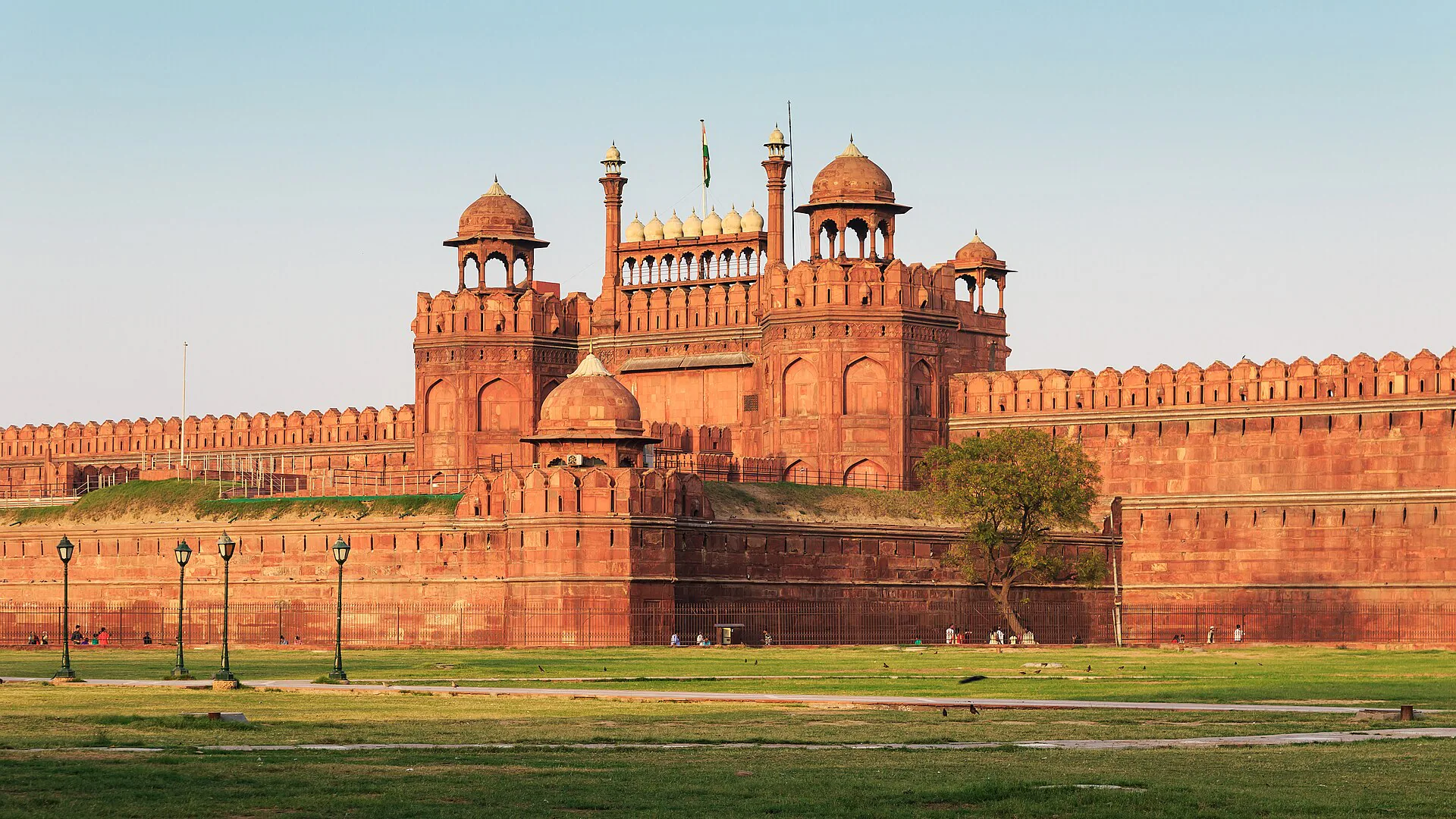 Red Fort ramparts in Delhi