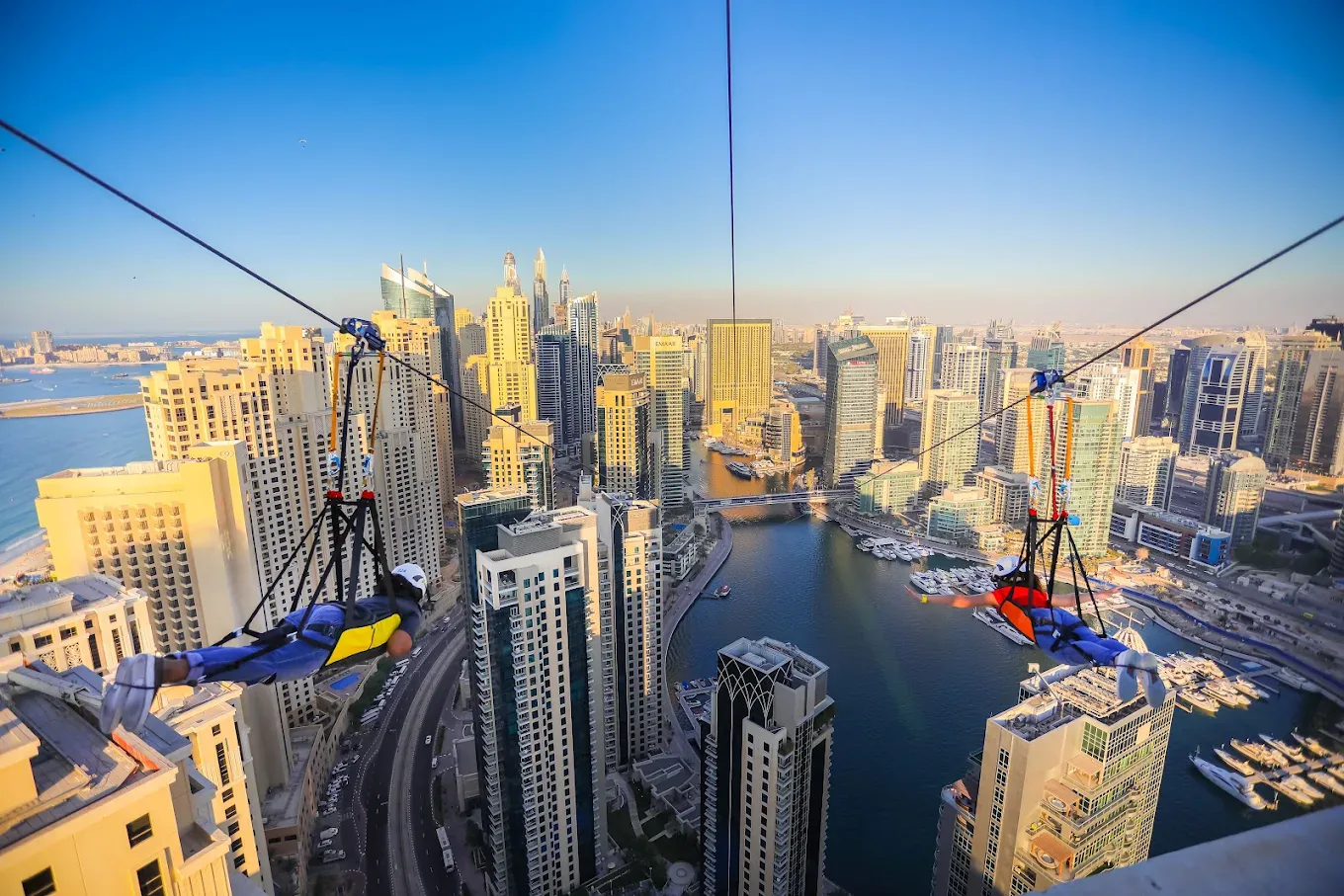 Dubai Marina waterfront viewed from XLine