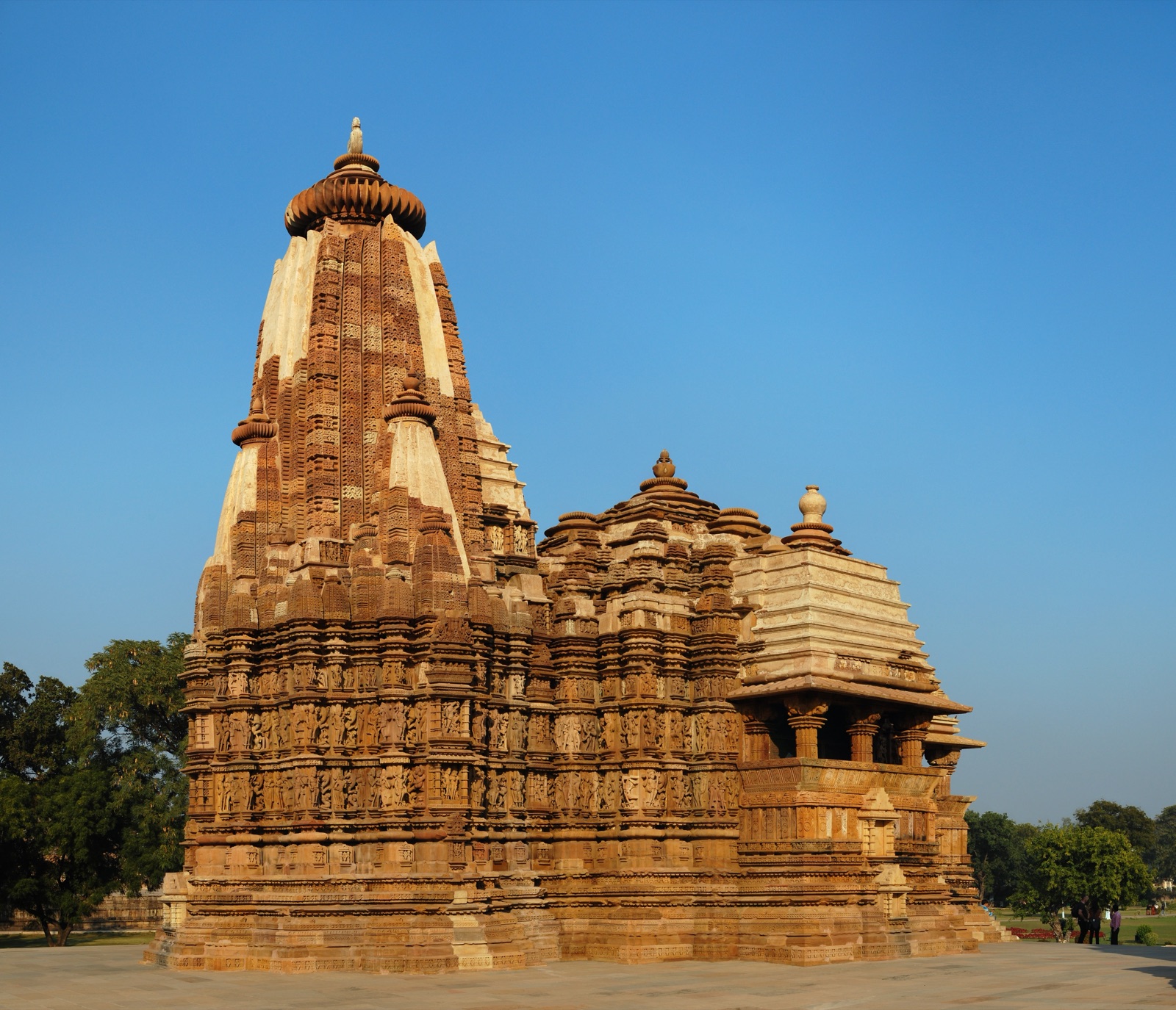 The sculpted Devi Jagadambi Temple at Khajuraho