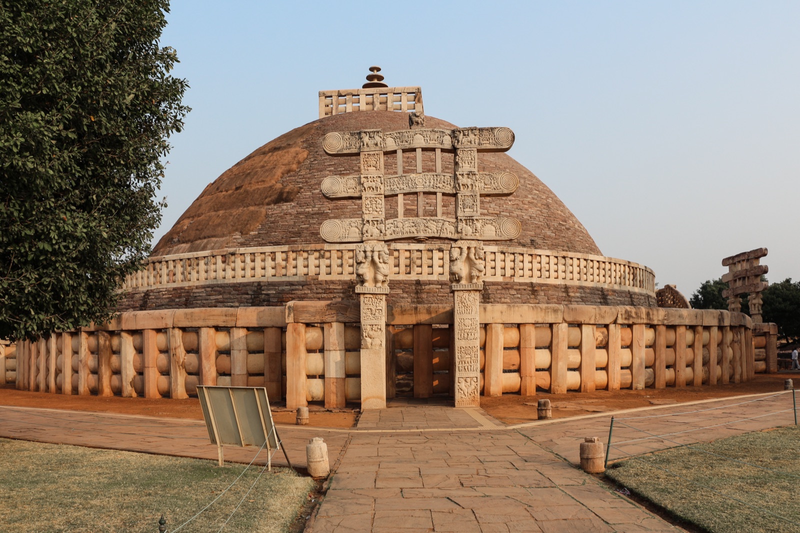 The Great Stupa and carved gateway at Sanchi