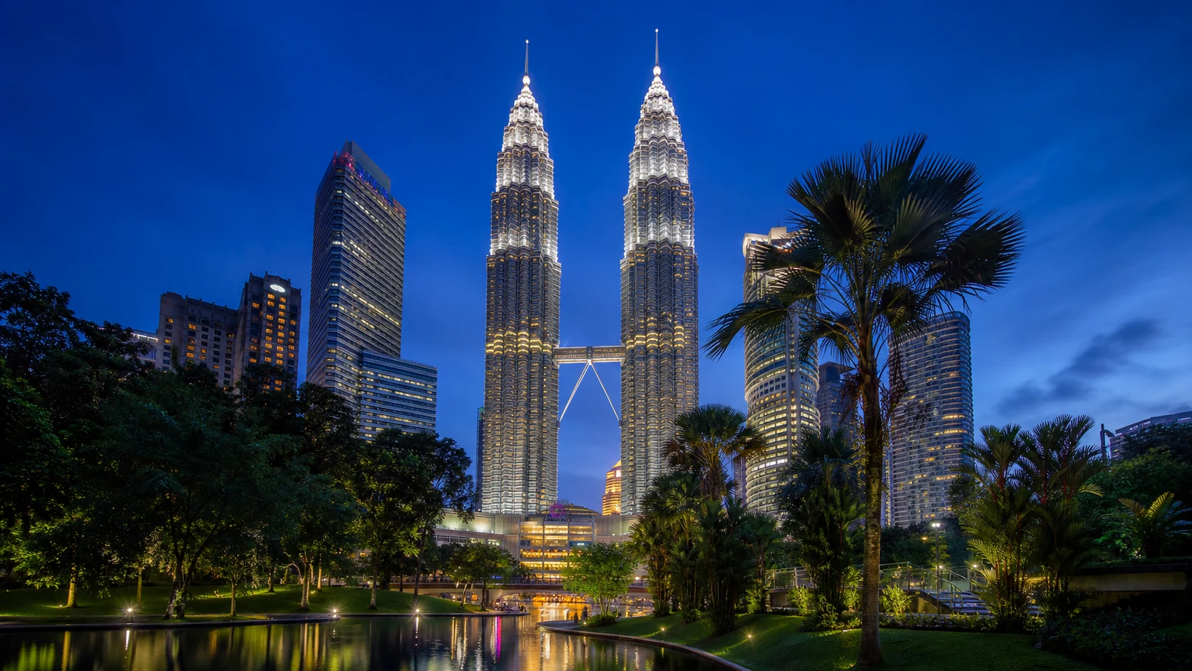 PETRONAS Twin Towers seen from KLCC Park
