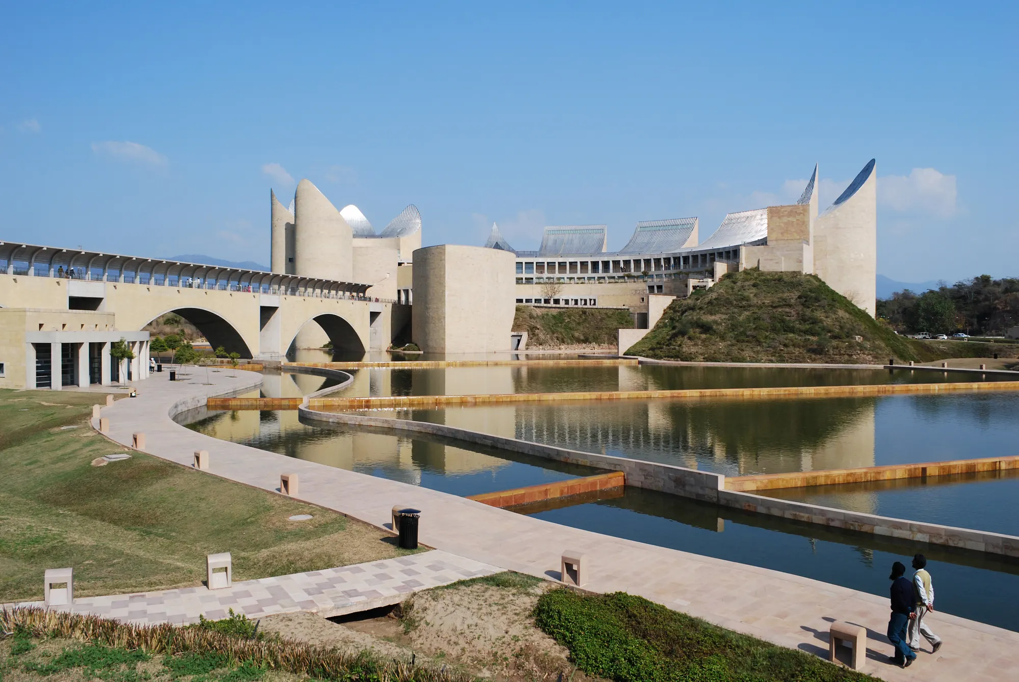 The stainless-steel forms of Virasat-e-Khalsa in Anandpur Sahib