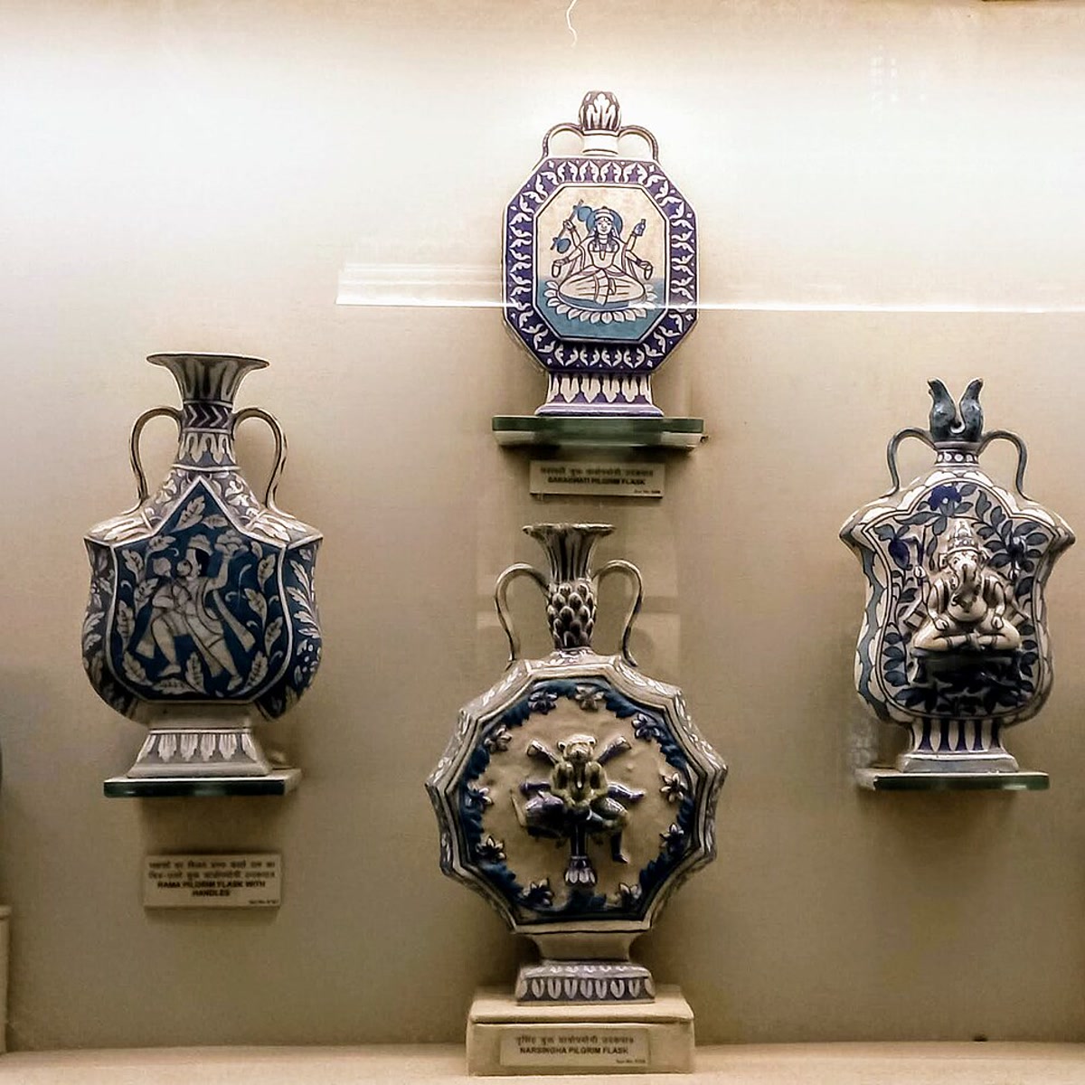 Hand-painted blue pottery from Jaipur