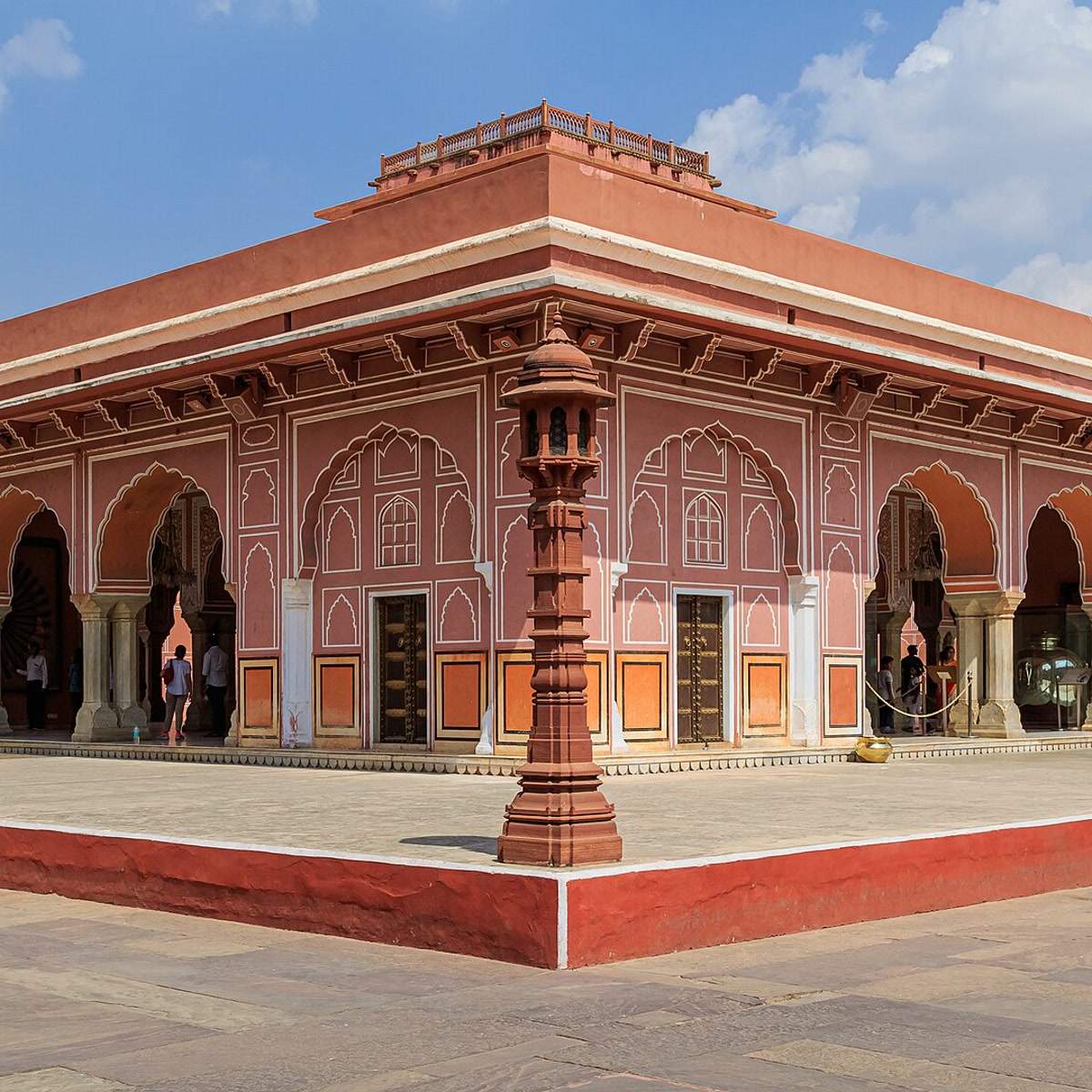 Ornate facade at Jaipur City Palace