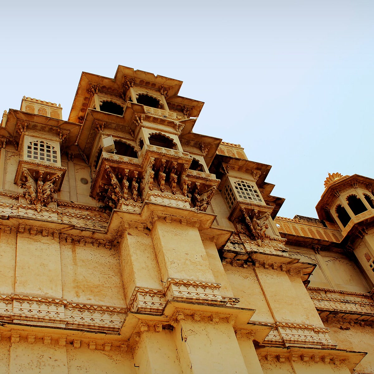 Udaipur City Palace overlooking the Mewar capital