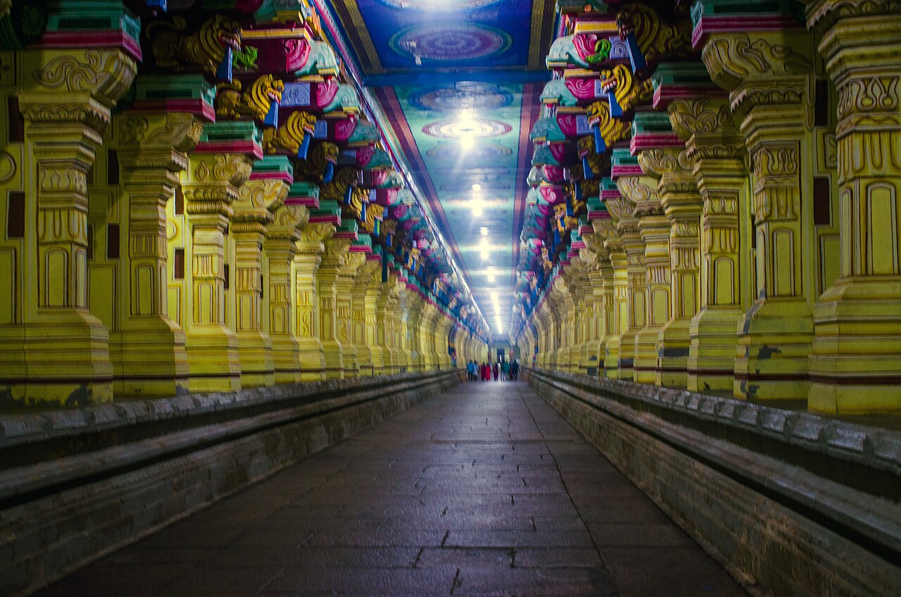 Ramanathaswamy Temple corridor in Rameswaram