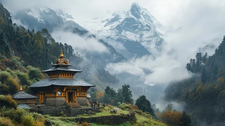 Tranquil Temples & Misty Mountains:Uttarakhand